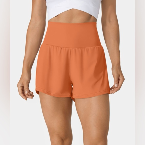 HALARA Pants - HALARA Women's Athletic Shorts - Orange